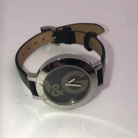 D&g Dolce & Gabbana Hoop-La Silver LoBlack Dial DW0520 Authentic 6” - 8.2” - Picture 1 of 7